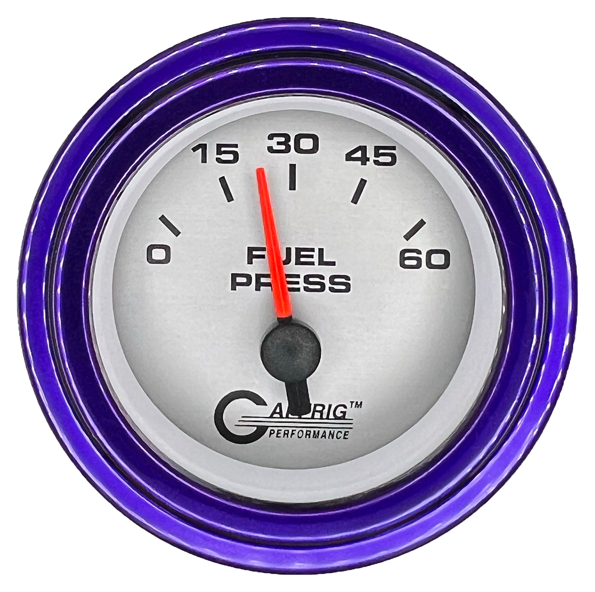 #5808 2 INCH ELECTRIC FUEL PRESS. 0-60 PSI PLATINUM Purple / Step