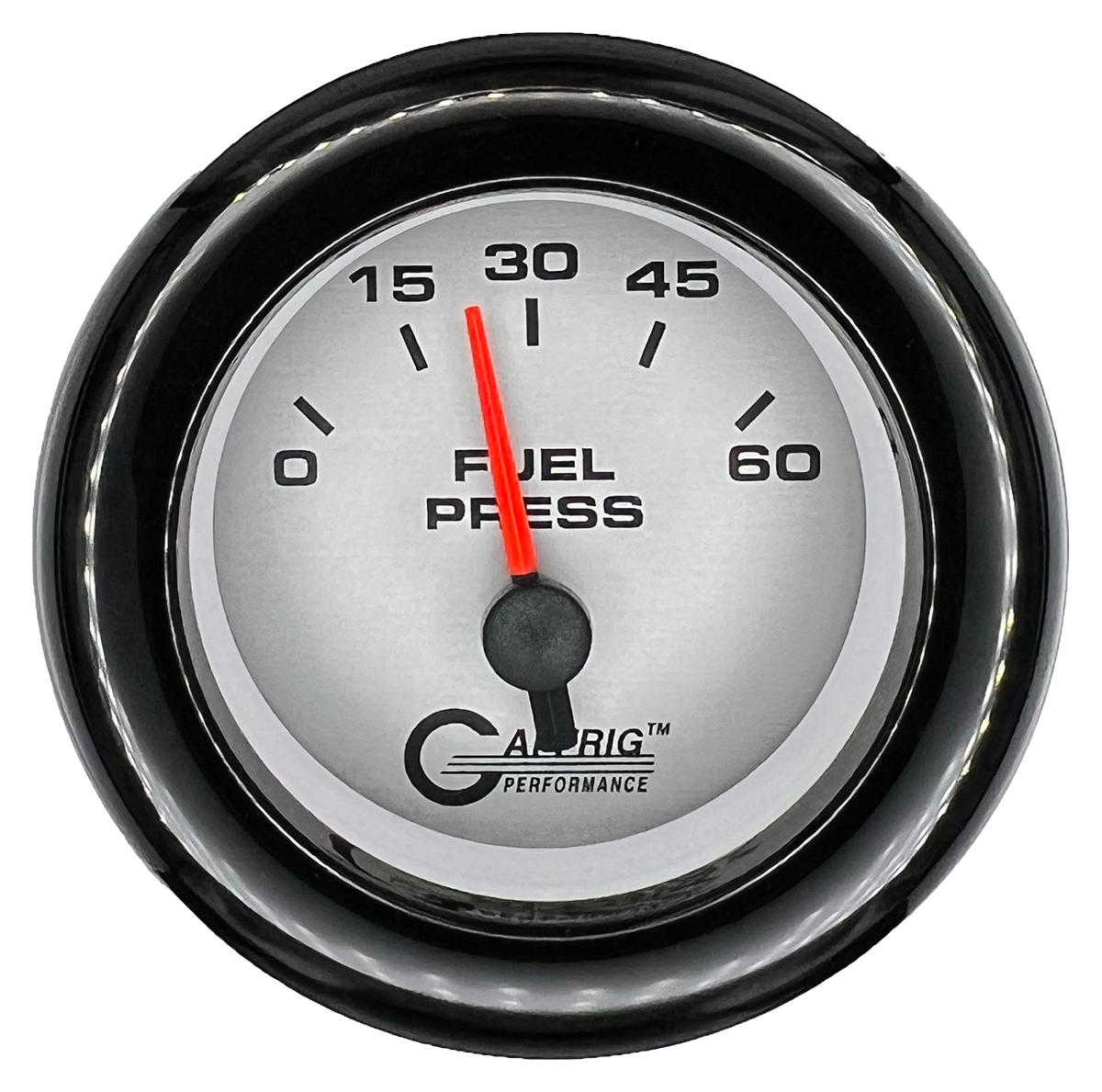 #5808 2 INCH ELECTRIC FUEL PRESS. 0-60 PSI PLATINUM Black / Step