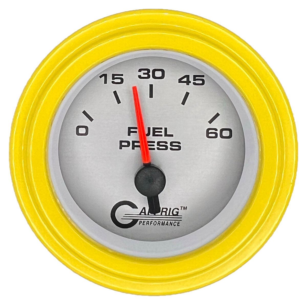 #5808 2 INCH ELECTRIC FUEL PRESS. 0-60 PSI PLATINUM Yellow / Step