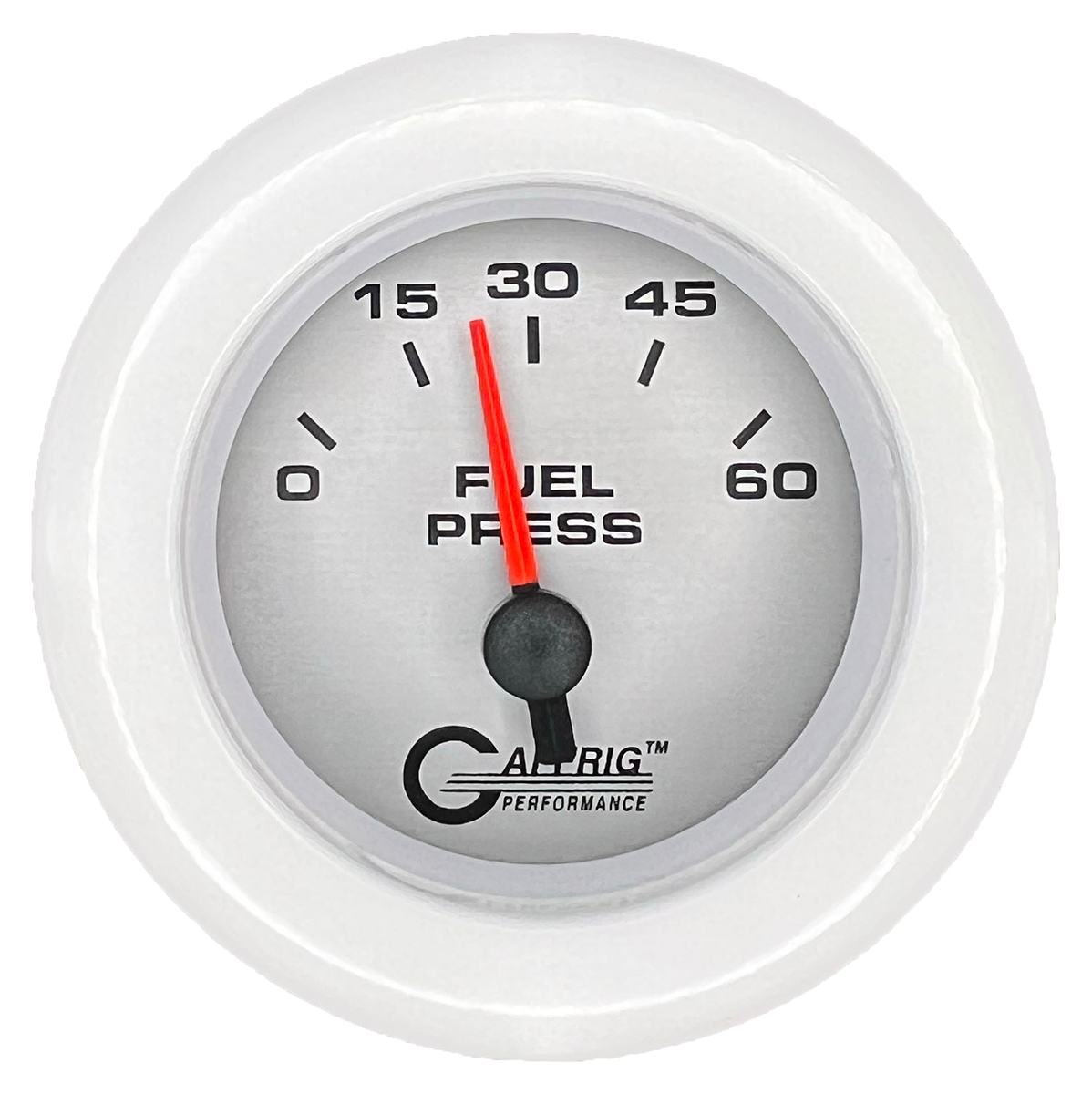 #5808 2 INCH ELECTRIC FUEL PRESS. 0-60 PSI PLATINUM White / Step