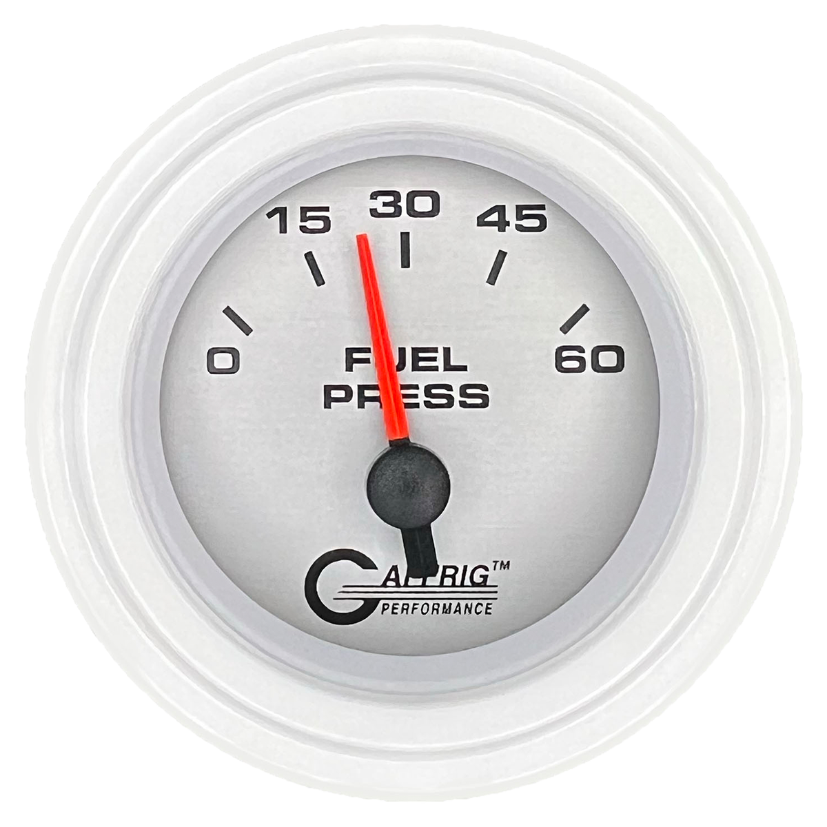 #5808 2 INCH ELECTRIC FUEL PRESS. 0-60 PSI PLATINUM White / Step