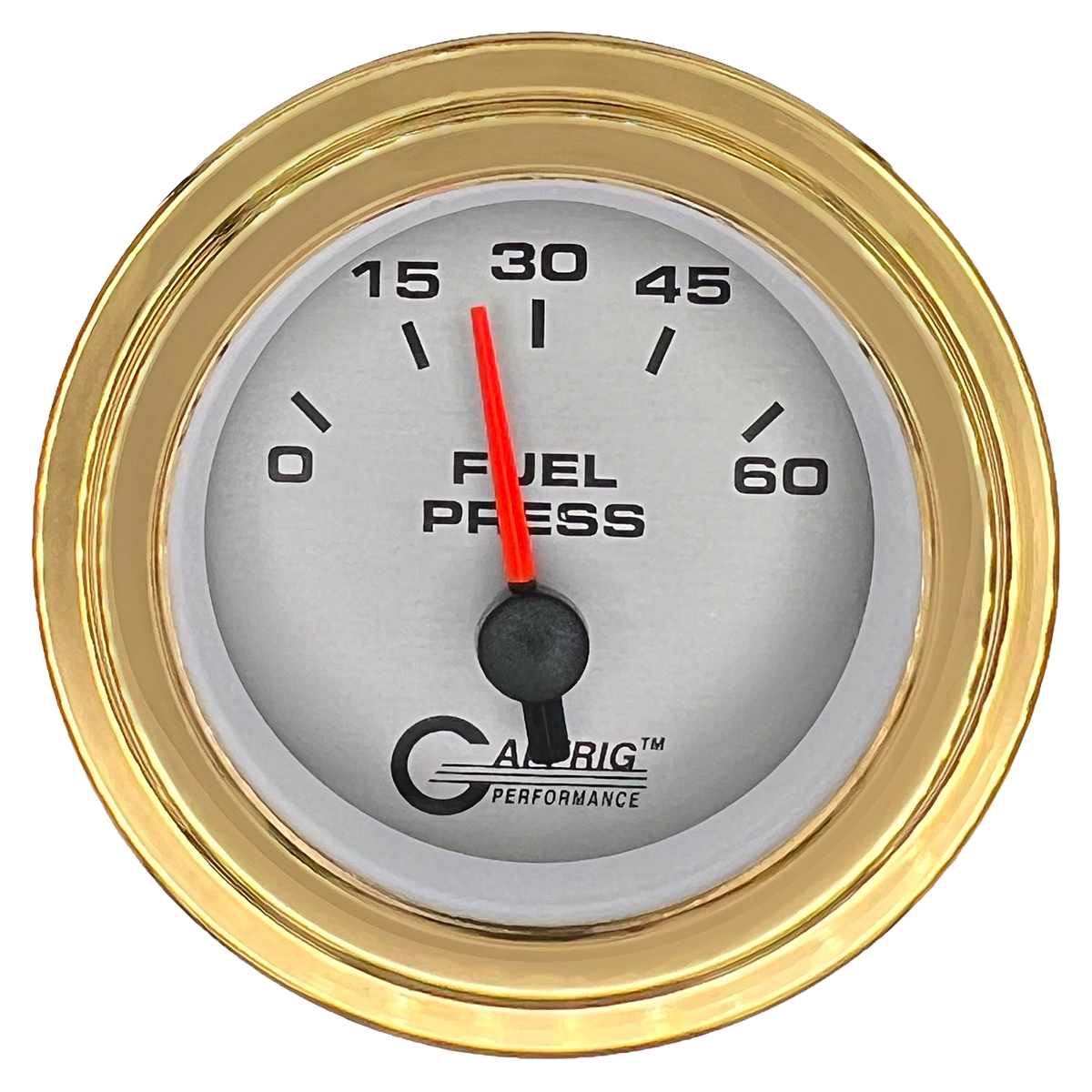 #5808 2 INCH ELECTRIC FUEL PRESS. 0-60 PSI PLATINUM Gold / Step