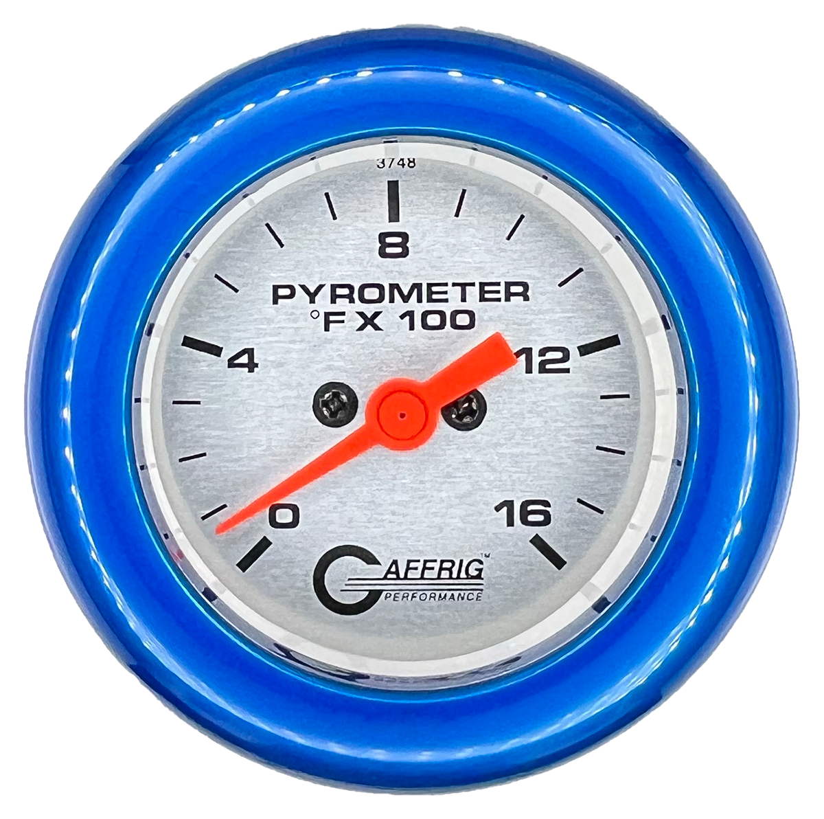 #5824 2 INCH ELECTRIC PYROMETER 0-1600 F PLATINUM Blue / Step