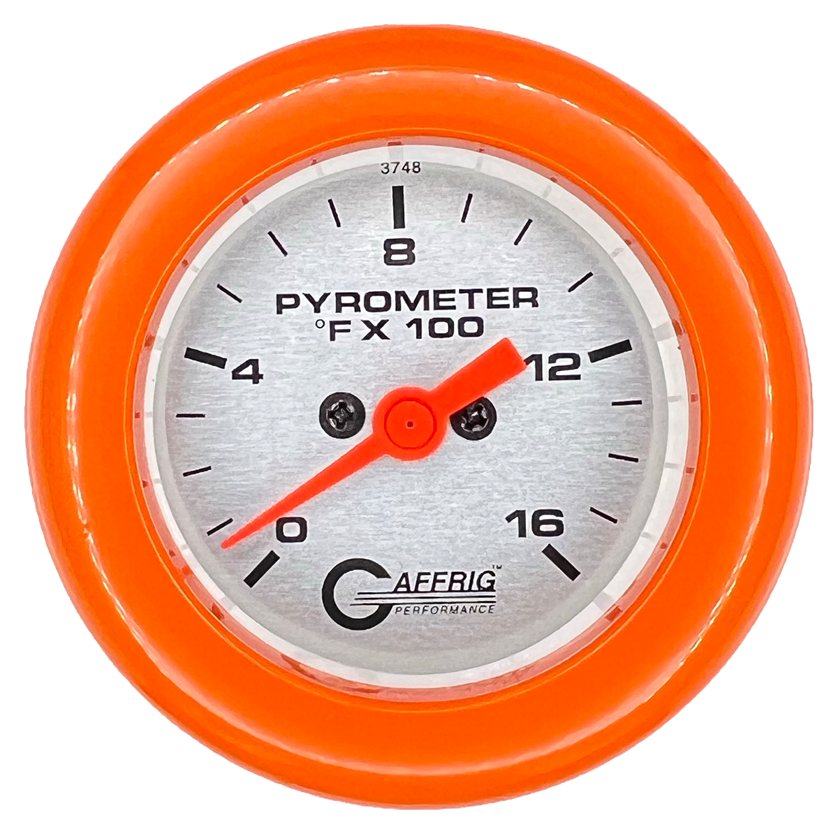 #5824 2 INCH ELECTRIC PYROMETER 0-1600 F PLATINUM Orange / Step