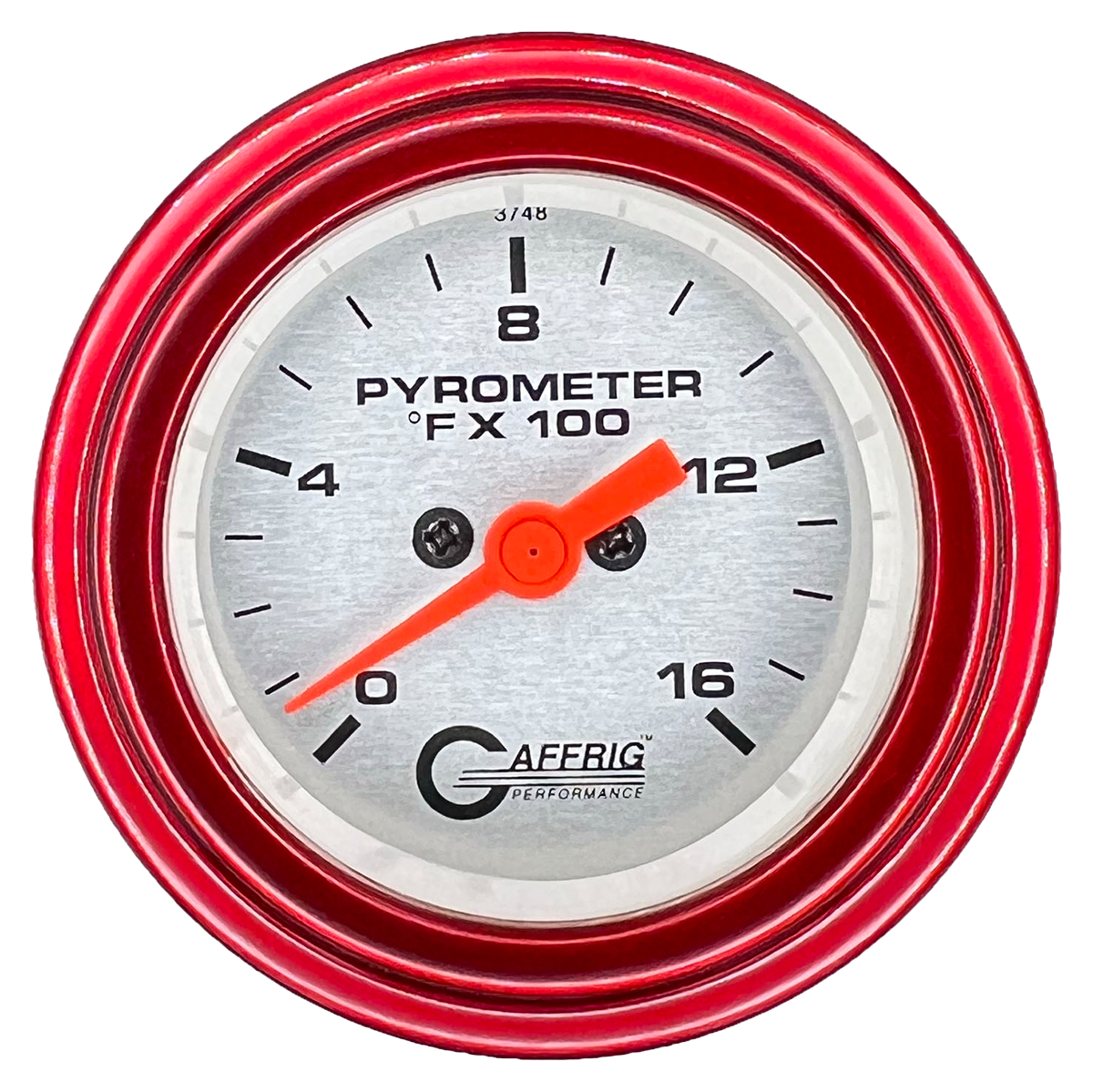 #5824 2 INCH ELECTRIC PYROMETER 0-1600 F PLATINUM Red / Step