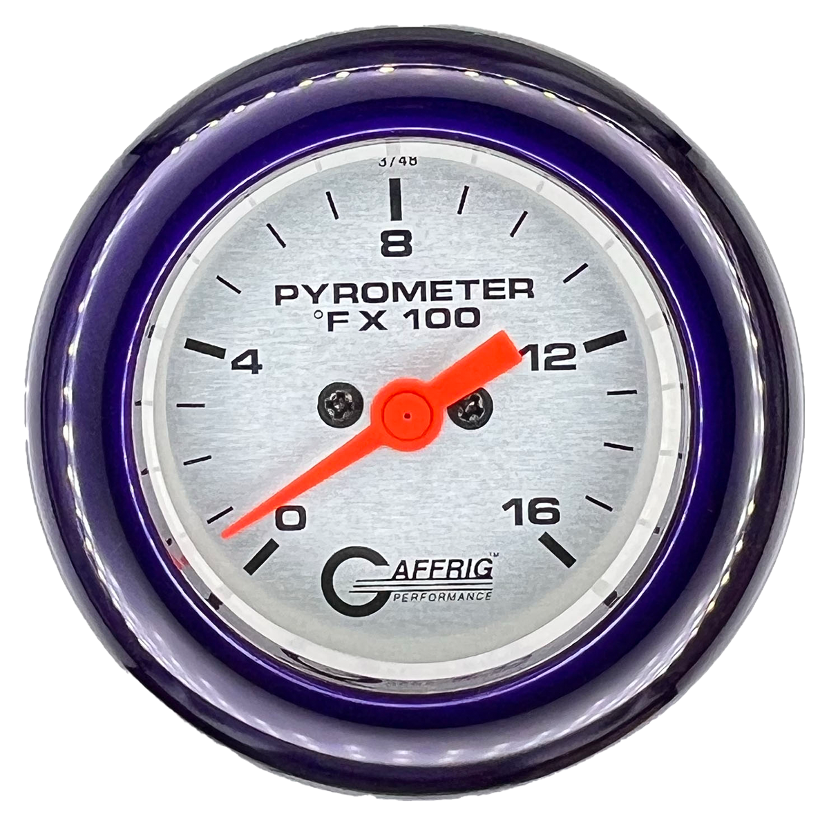 #5824 2 INCH ELECTRIC PYROMETER 0-1600 F PLATINUM Purple / Step
