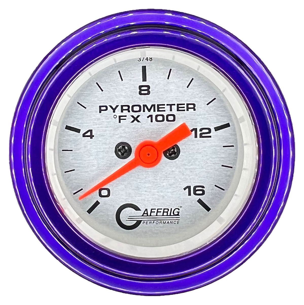 #5824 2 INCH ELECTRIC PYROMETER 0-1600 F PLATINUM Purple / Step