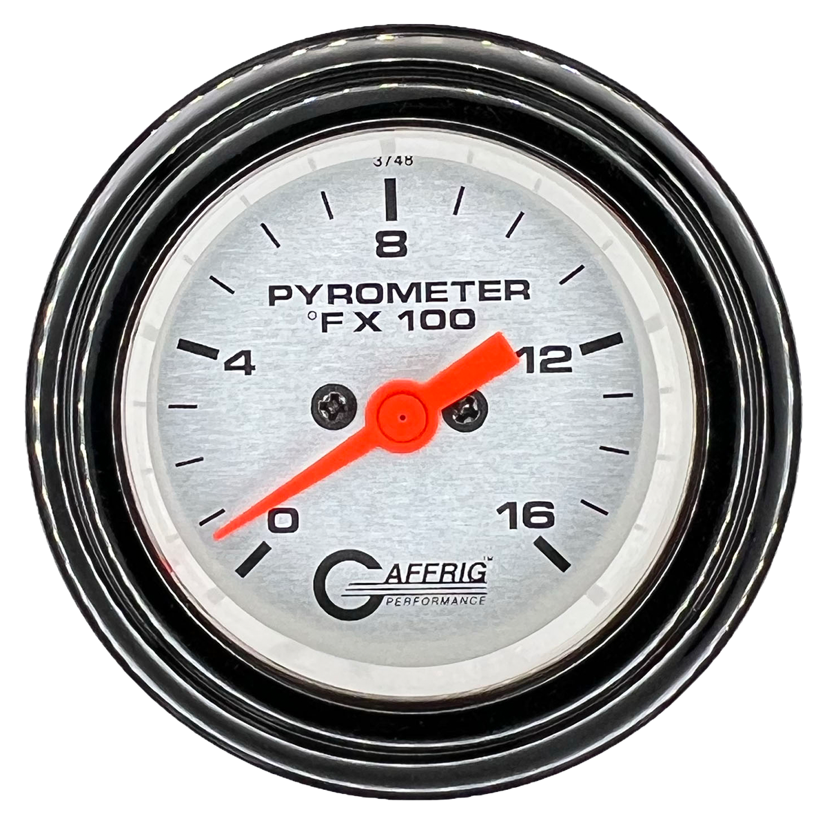 #5824 2 INCH ELECTRIC PYROMETER 0-1600 F PLATINUM Black / Step