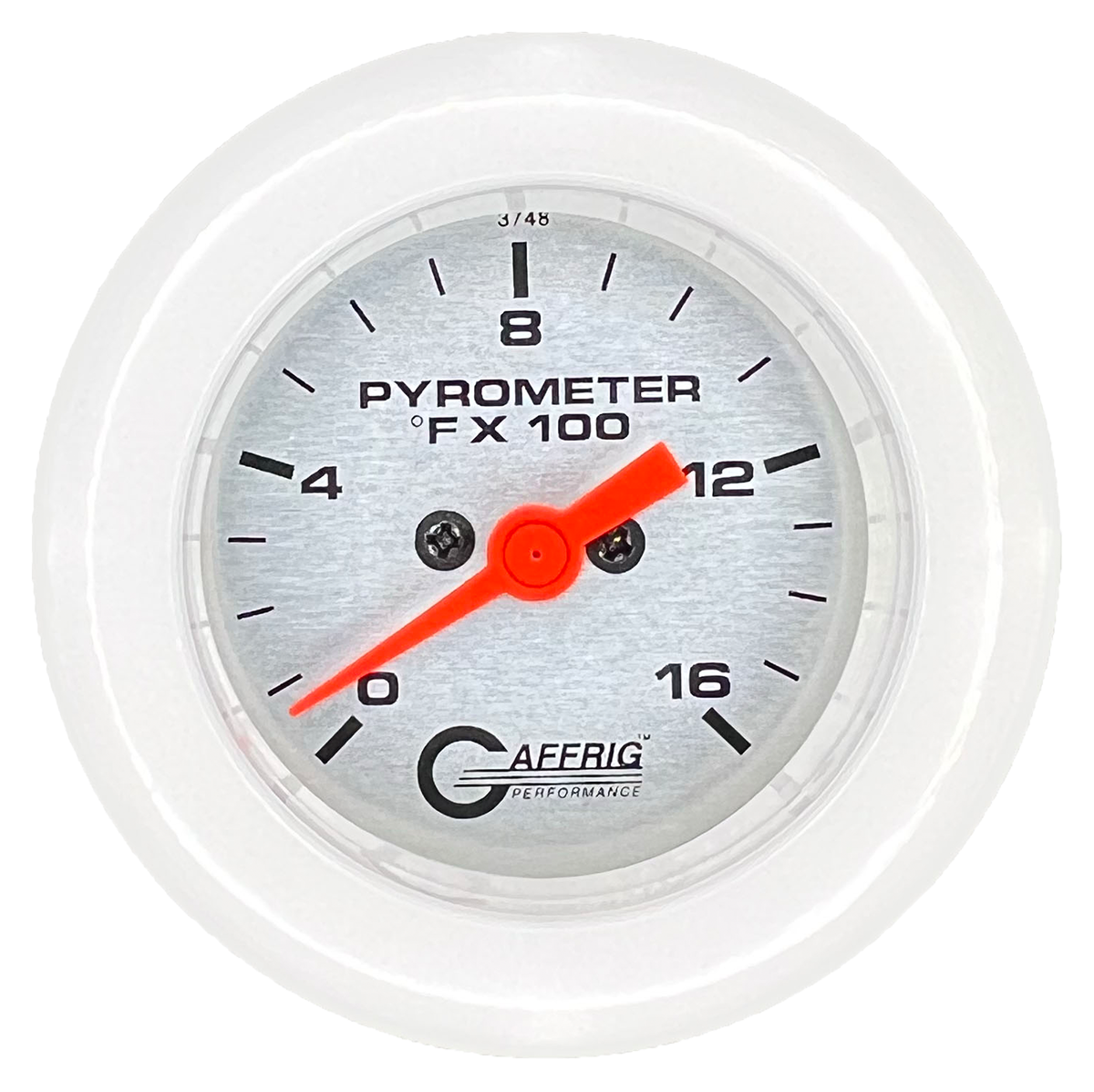 #5824 2 INCH ELECTRIC PYROMETER 0-1600 F PLATINUM White / Step