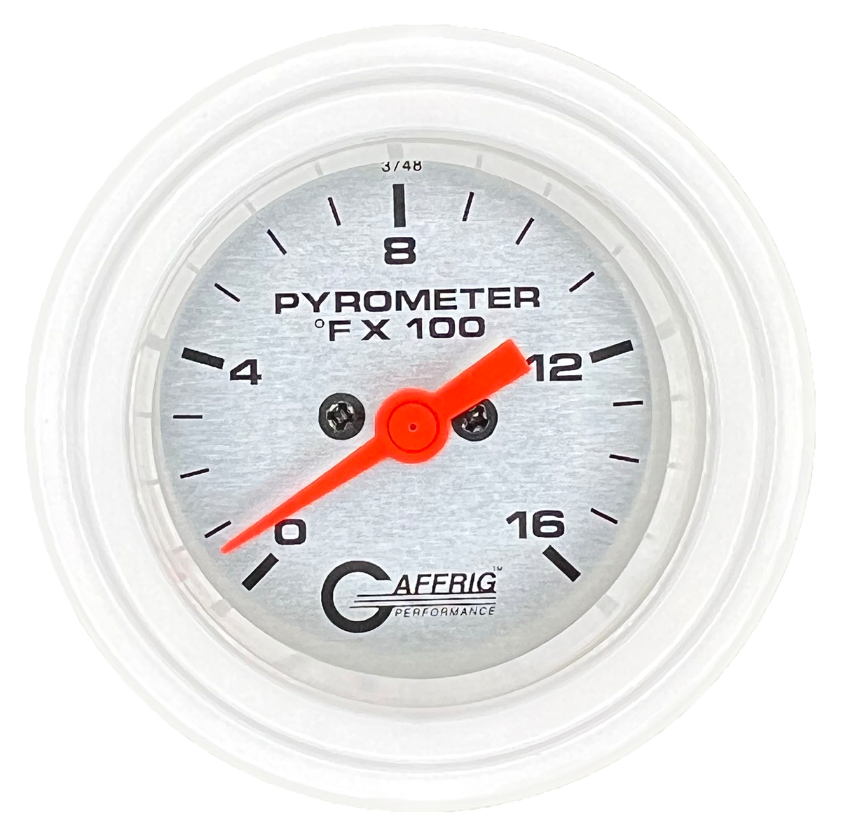 #5824 2 INCH ELECTRIC PYROMETER 0-1600 F PLATINUM White / Step