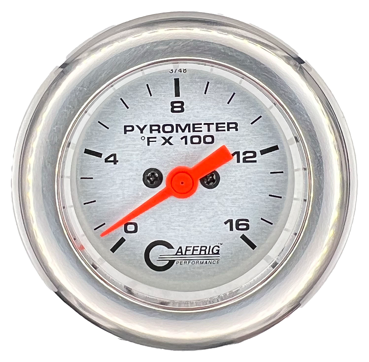 #5824 2 INCH ELECTRIC PYROMETER 0-1600 F PLATINUM Chrome / Step