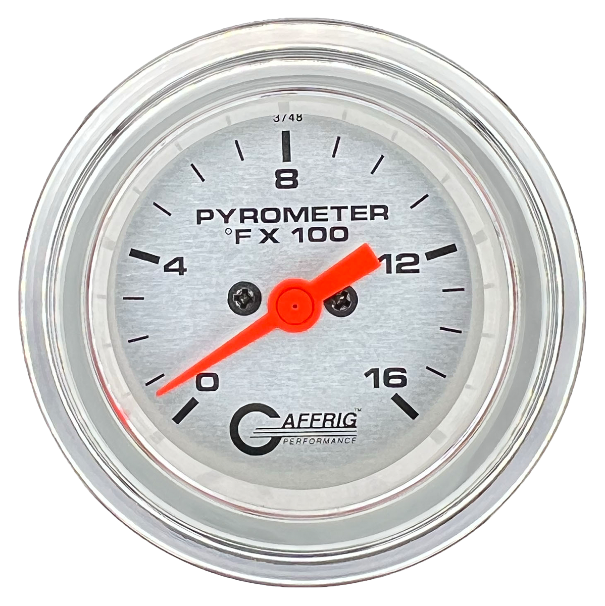 #5824 2 INCH ELECTRIC PYROMETER 0-1600 F PLATINUM Chrome / Step