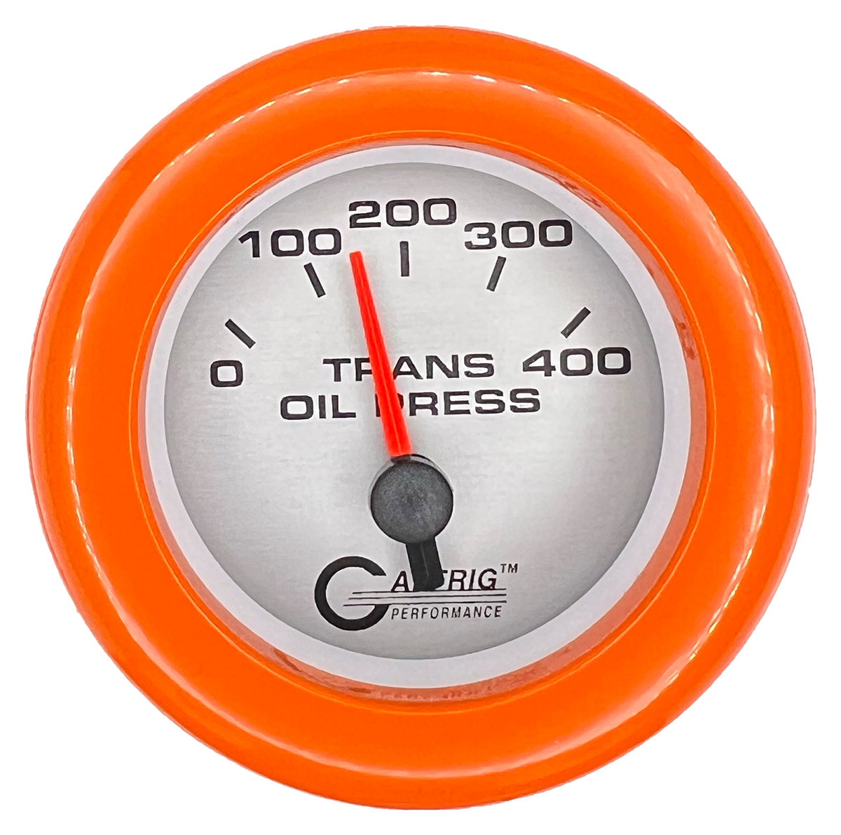 #5829 2 INCH ELECTRIC TRANS. PRESSURE 0-400 PSI PLATINUM Orange / Step
