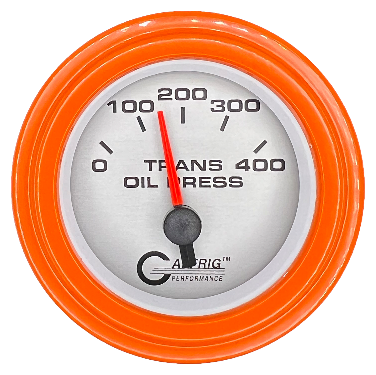 #5829 2 INCH ELECTRIC TRANS. PRESSURE 0-400 PSI PLATINUM Orange / Step