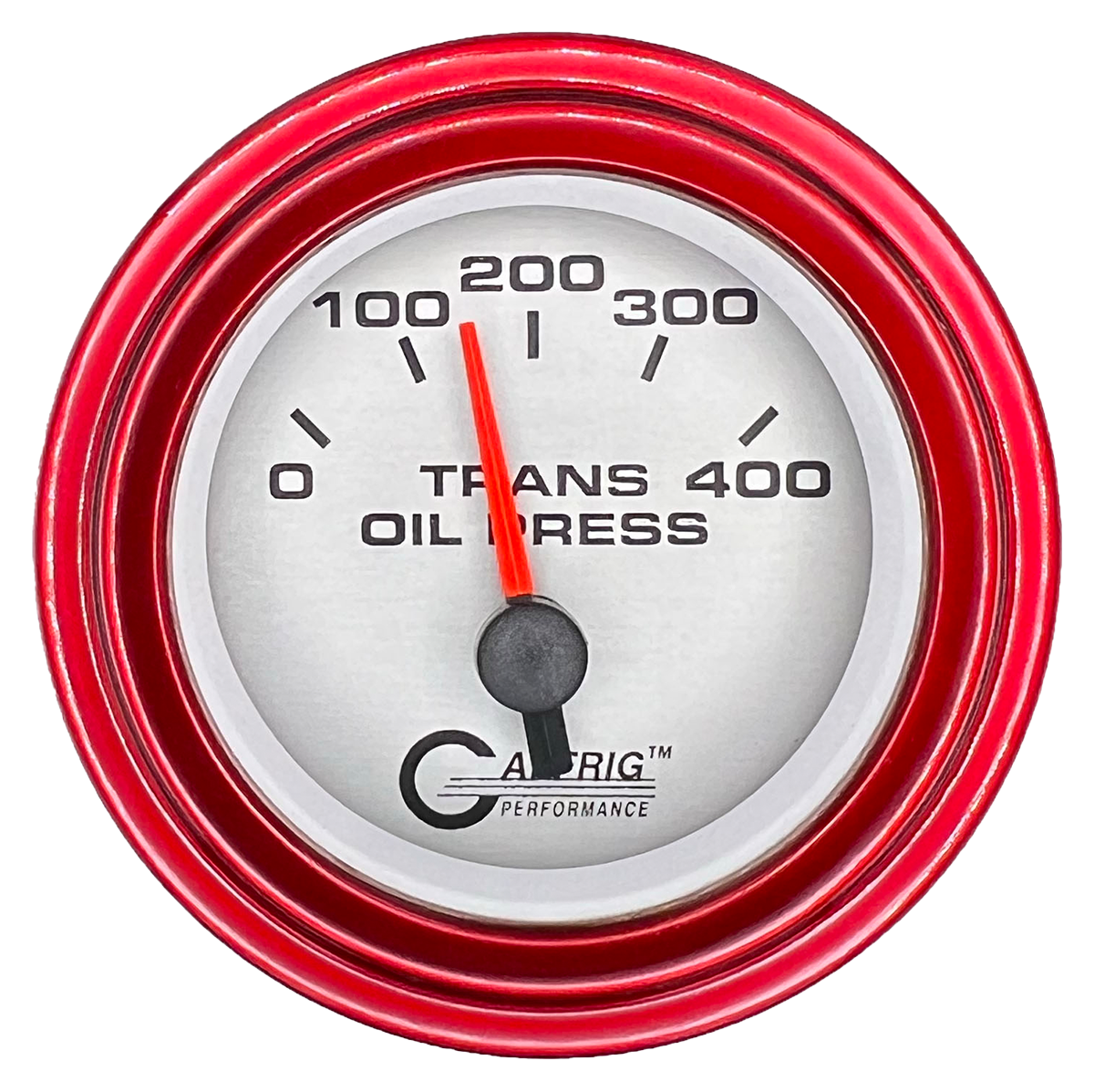 #5829 2 INCH ELECTRIC TRANS. PRESSURE 0-400 PSI PLATINUM Red / Step