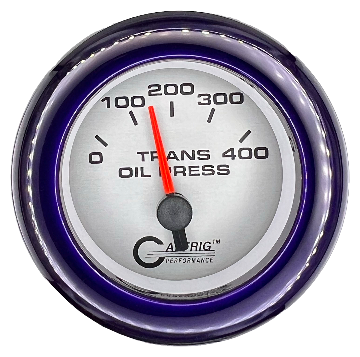#5829 2 INCH ELECTRIC TRANS. PRESSURE 0-400 PSI PLATINUM Purple / Step