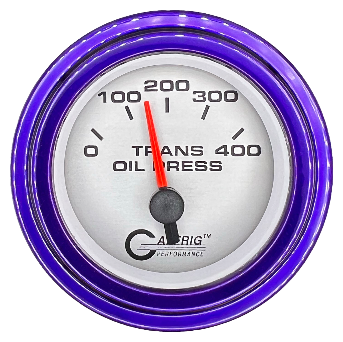 #5829 2 INCH ELECTRIC TRANS. PRESSURE 0-400 PSI PLATINUM Purple / Step
