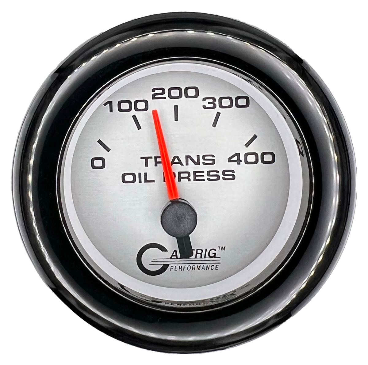 #5829 2 INCH ELECTRIC TRANS. PRESSURE 0-400 PSI PLATINUM Black / Step