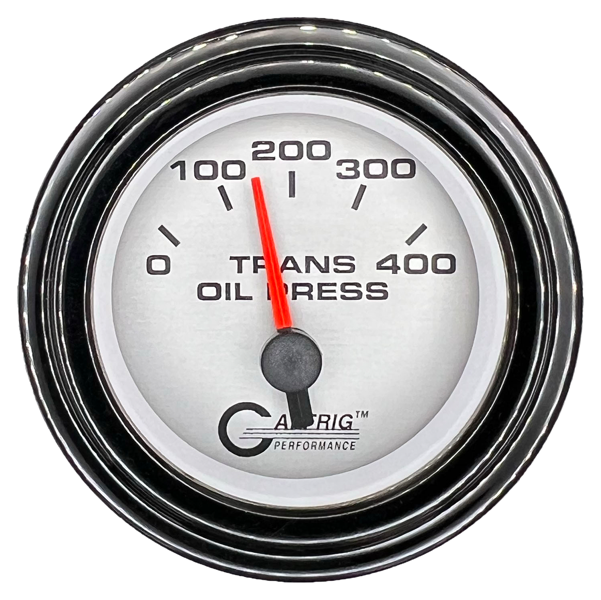 #5829 2 INCH ELECTRIC TRANS. PRESSURE 0-400 PSI PLATINUM Black / Step