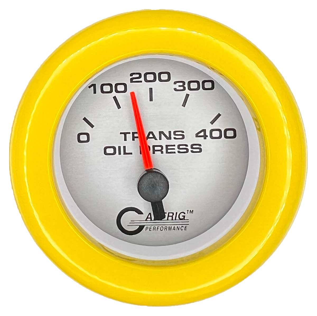 #5829 2 INCH ELECTRIC TRANS. PRESSURE 0-400 PSI PLATINUM Yellow / Step