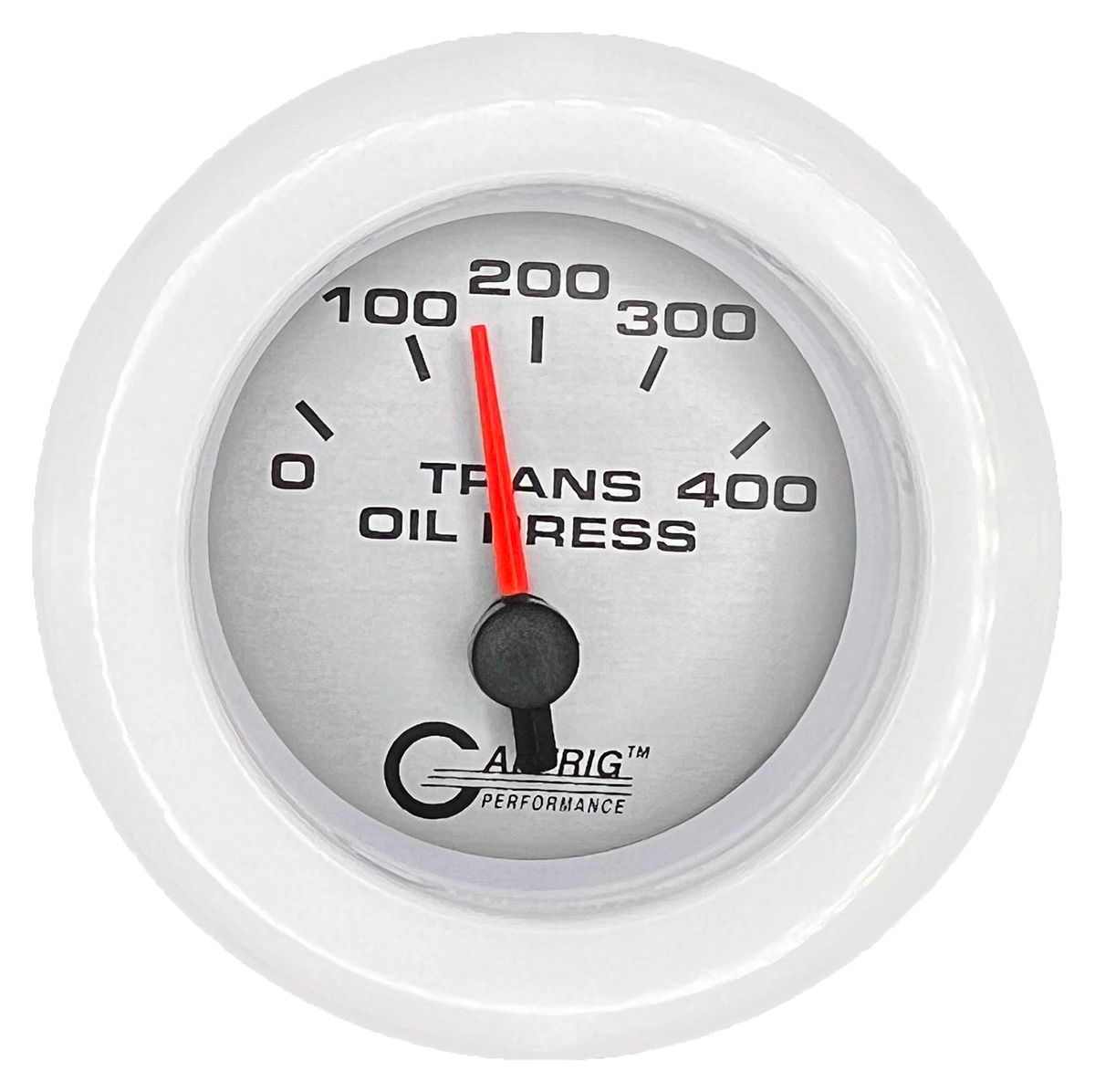 #5829 2 INCH ELECTRIC TRANS. PRESSURE 0-400 PSI PLATINUM White / Step