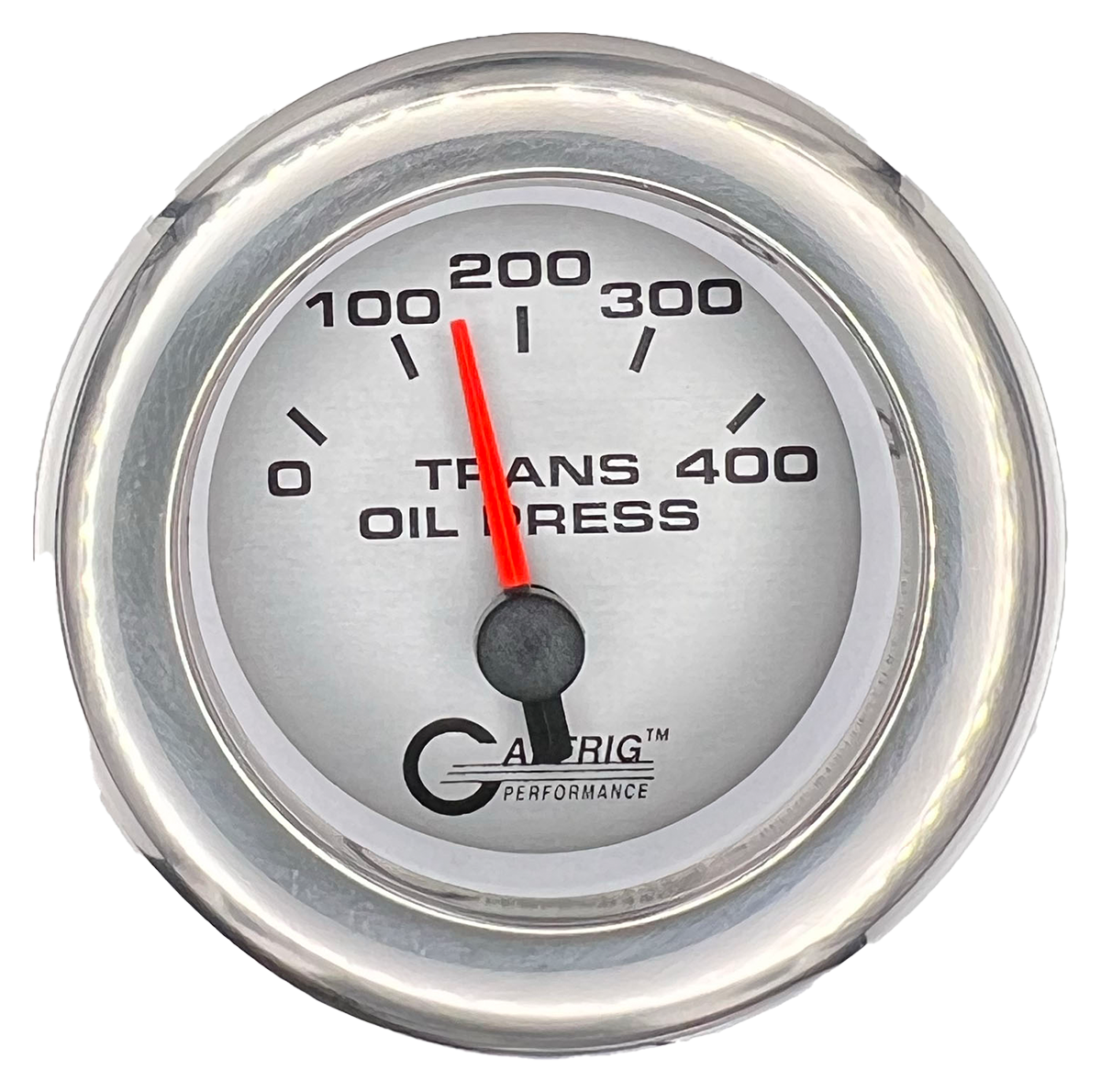 #5829 2 INCH ELECTRIC TRANS. PRESSURE 0-400 PSI PLATINUM Chrome / Step