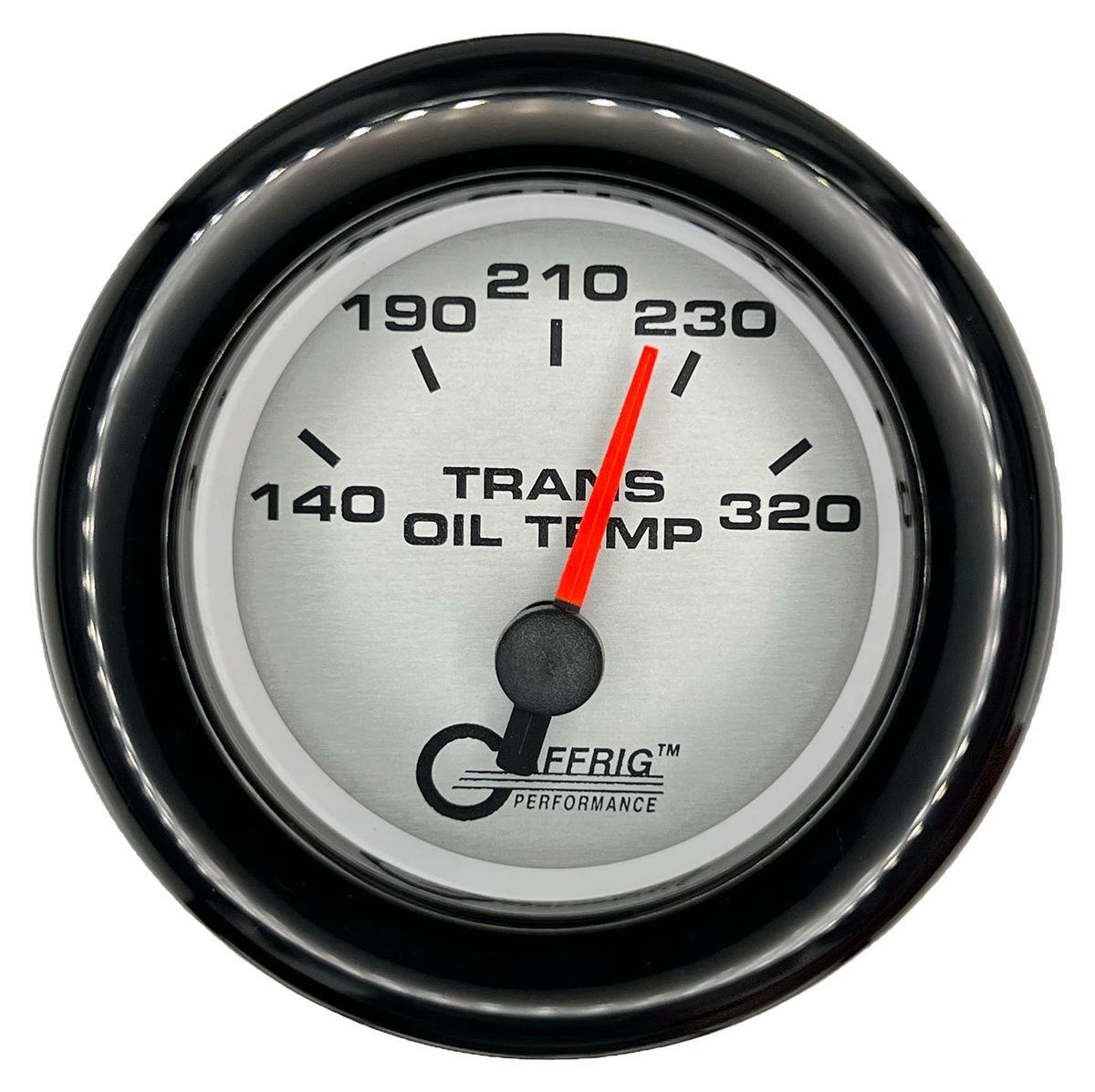 #5830 2 INCH ELECTRIC TRANS. TEMP. 140-320 F PLATINUM Black / Step