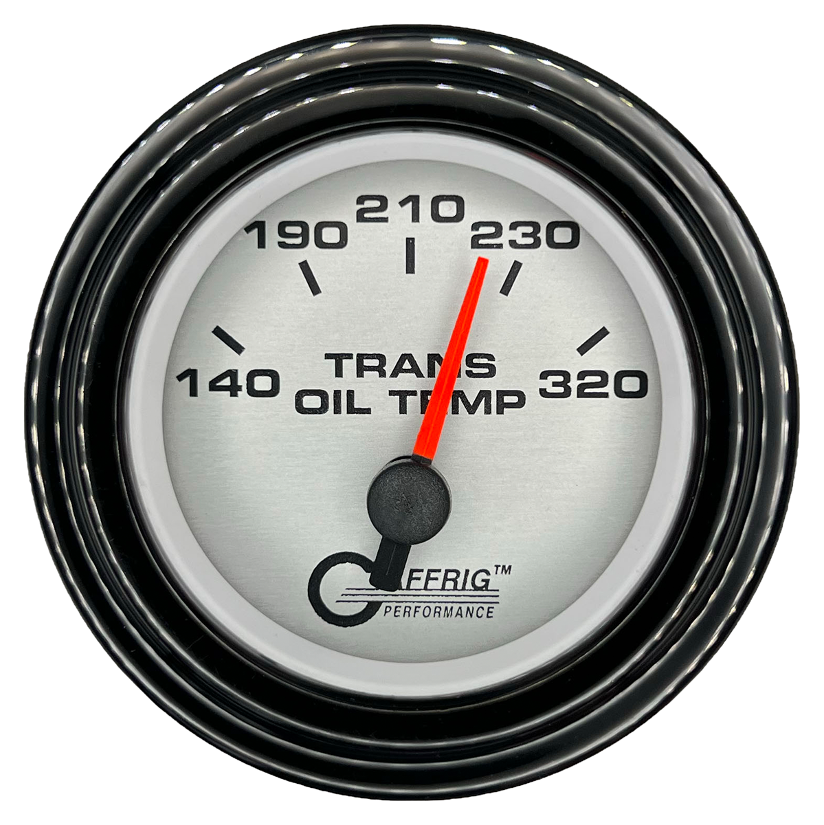 #5830 2 INCH ELECTRIC TRANS. TEMP. 140-320 F PLATINUM Black / Step