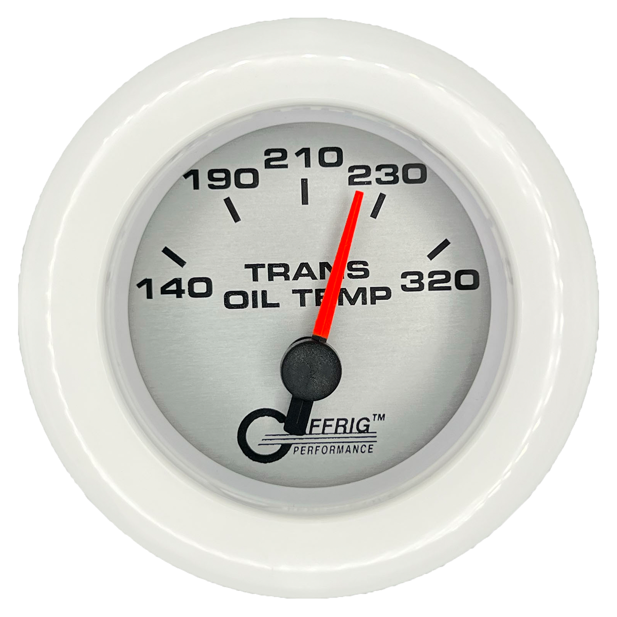 #5830 2 INCH ELECTRIC TRANS. TEMP. 140-320 F PLATINUM White / Step