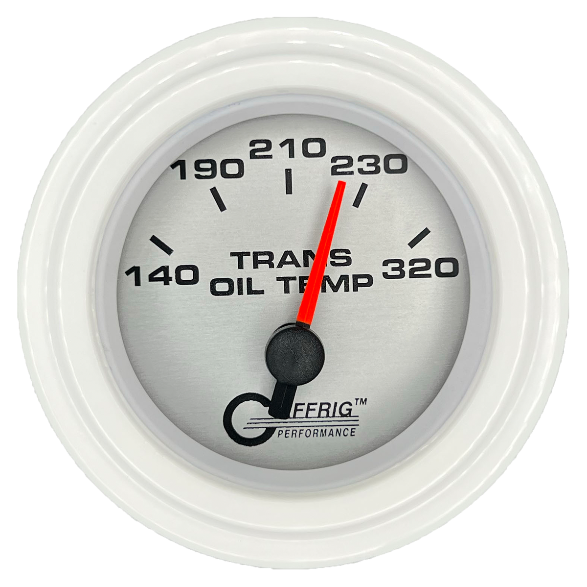 #5830 2 INCH ELECTRIC TRANS. TEMP. 140-320 F PLATINUM White / Step