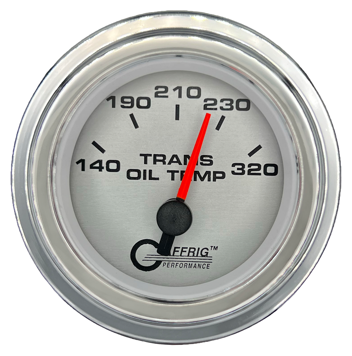 #5830 2 INCH ELECTRIC TRANS. TEMP. 140-320 F PLATINUM Chrome / Step