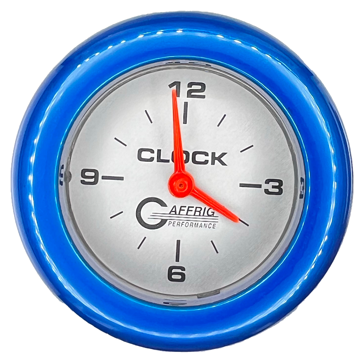 #5854 2 INCH ELECTRIC CLOCK PLATINUM Blue / Step