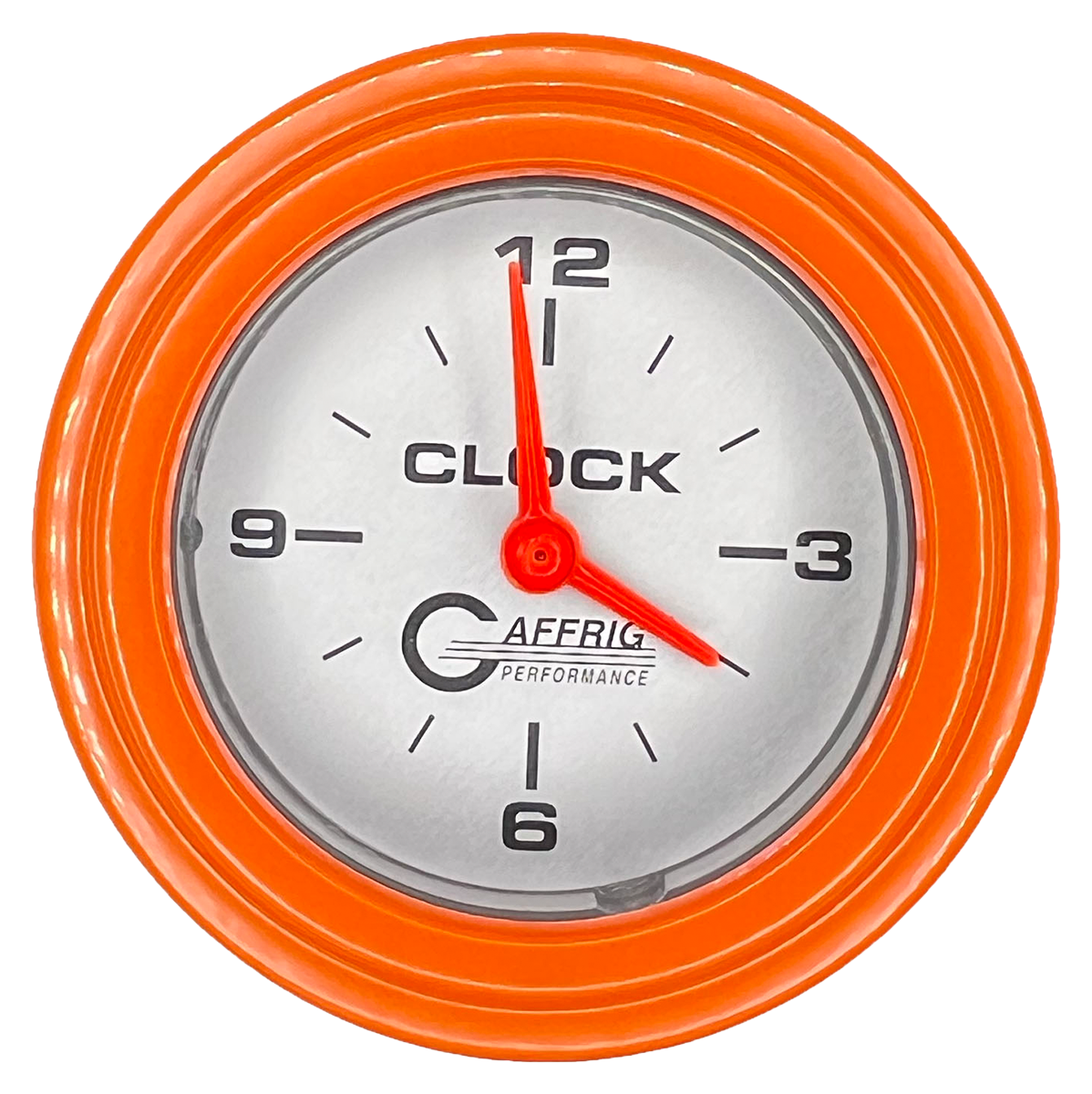 #5854 2 INCH ELECTRIC CLOCK PLATINUM Orange / Step