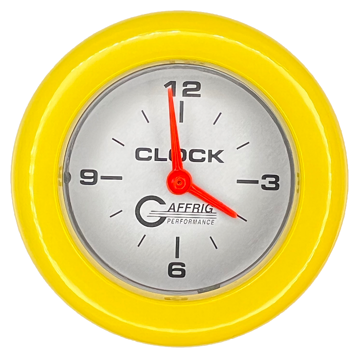#5854 2 INCH ELECTRIC CLOCK PLATINUM Yellow / Step