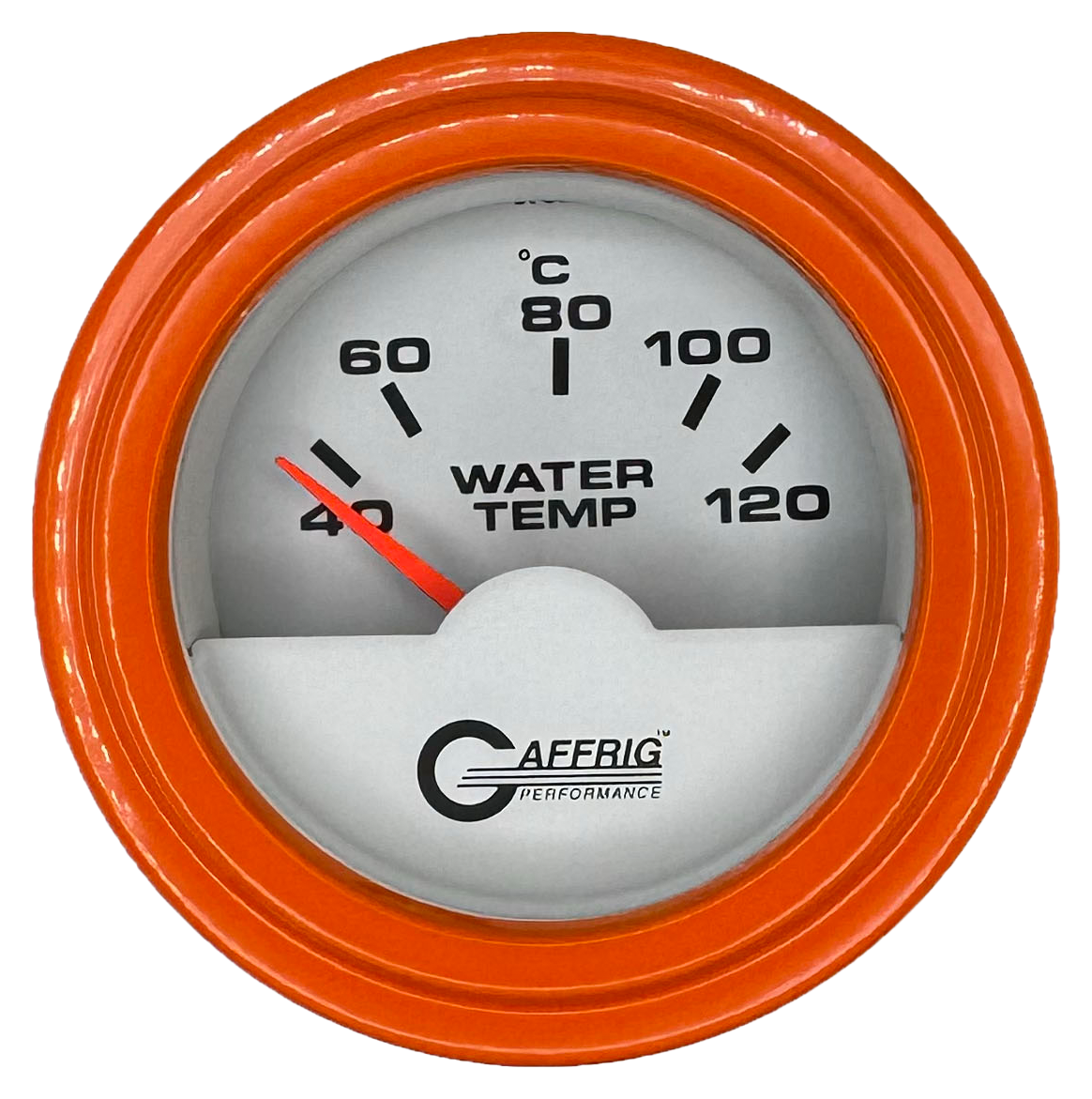 #5876 2 INCH INTERNATIONAL ELECTRIC WATER TEMP. 40-120 C WHITE Orange / Step