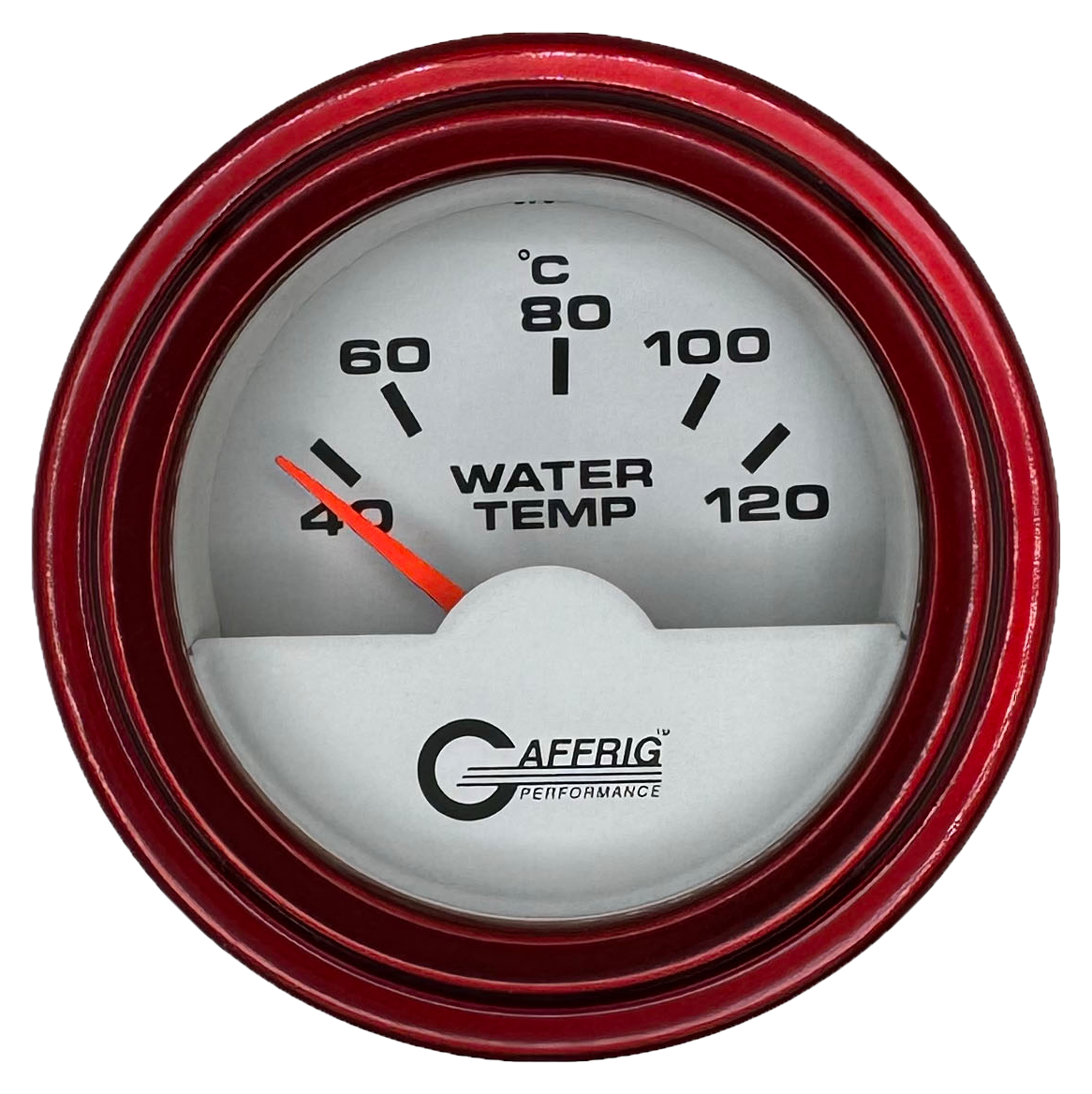 #5876 2 INCH INTERNATIONAL ELECTRIC WATER TEMP. 40-120 C WHITE Red / Step