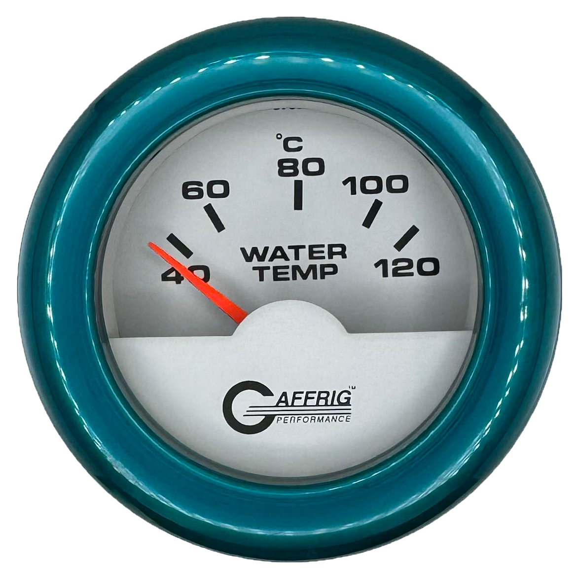 #5876 2 INCH INTERNATIONAL ELECTRIC WATER TEMP. 40-120 C WHITE Teal / Step