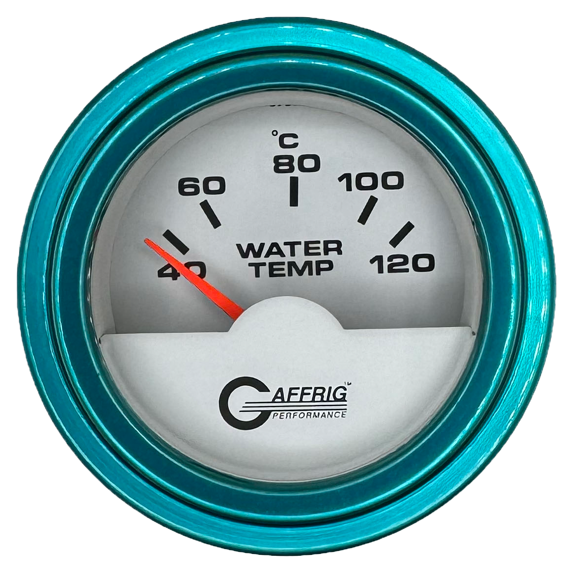 #5876 2 INCH INTERNATIONAL ELECTRIC WATER TEMP. 40-120 C WHITE Teal / Step