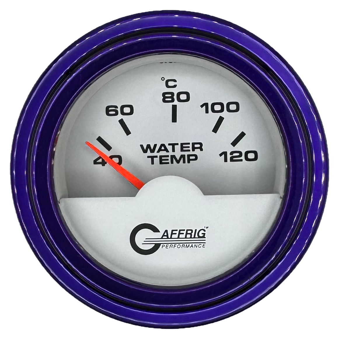 #5876 2 INCH INTERNATIONAL ELECTRIC WATER TEMP. 40-120 C WHITE Purple / Step