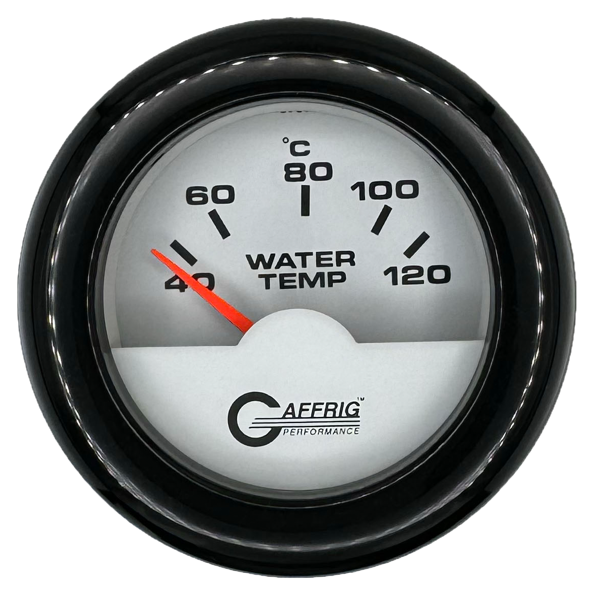 #5876 2 INCH INTERNATIONAL ELECTRIC WATER TEMP. 40-120 C WHITE Black / Step