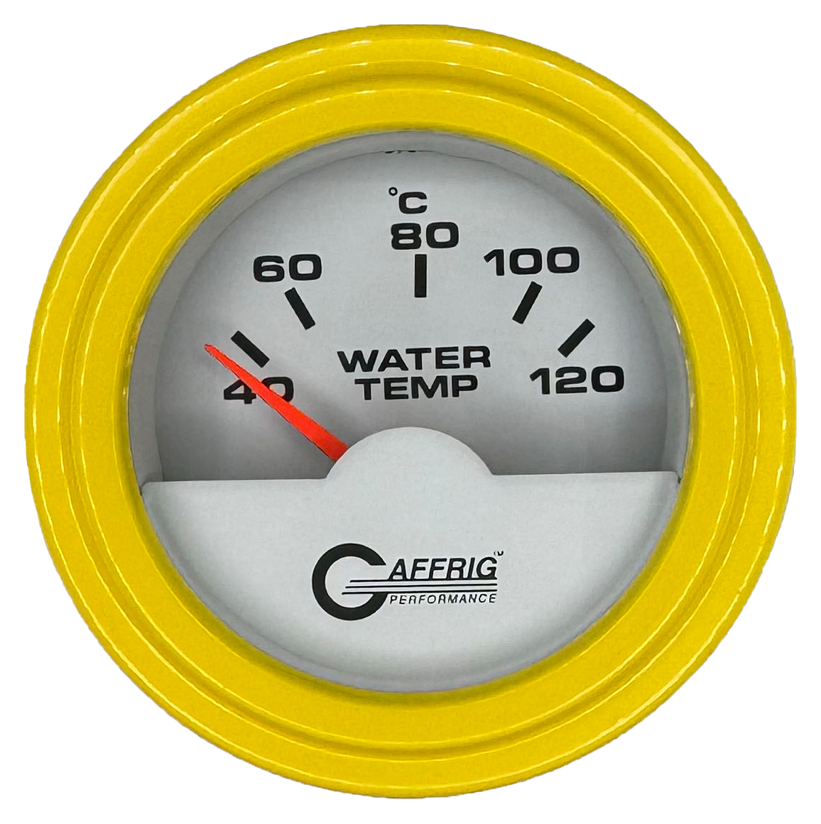 #5876 2 INCH INTERNATIONAL ELECTRIC WATER TEMP. 40-120 C WHITE Yellow / Step