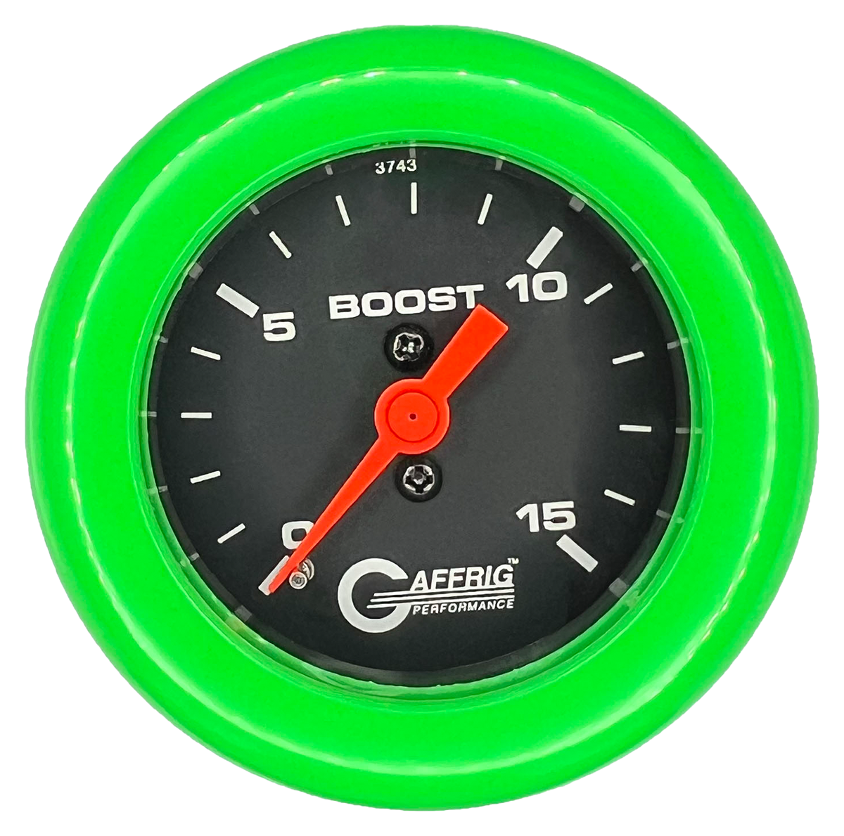 #6000 2 INCH MECHANICAL BOOST 0-15 PSI BLACK Lime Green / Step