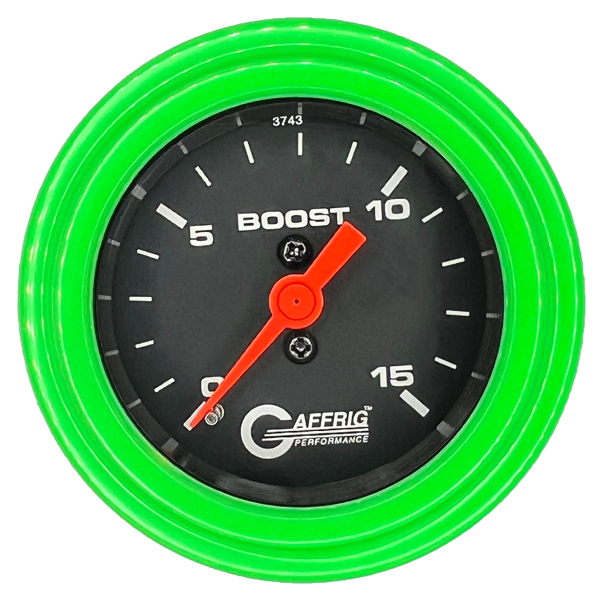 #6000 2 INCH MECHANICAL BOOST 0-15 PSI BLACK Lime Green / Step
