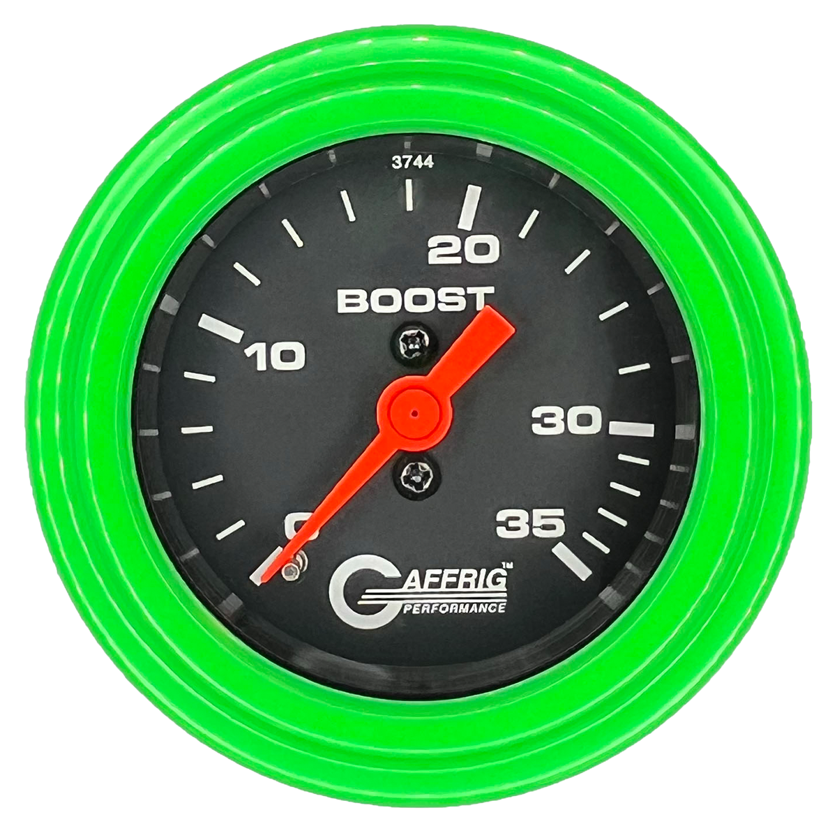 #6002 2 INCH MECHANICAL BOOST 0-35 PSI BLACK Lime Green / Step