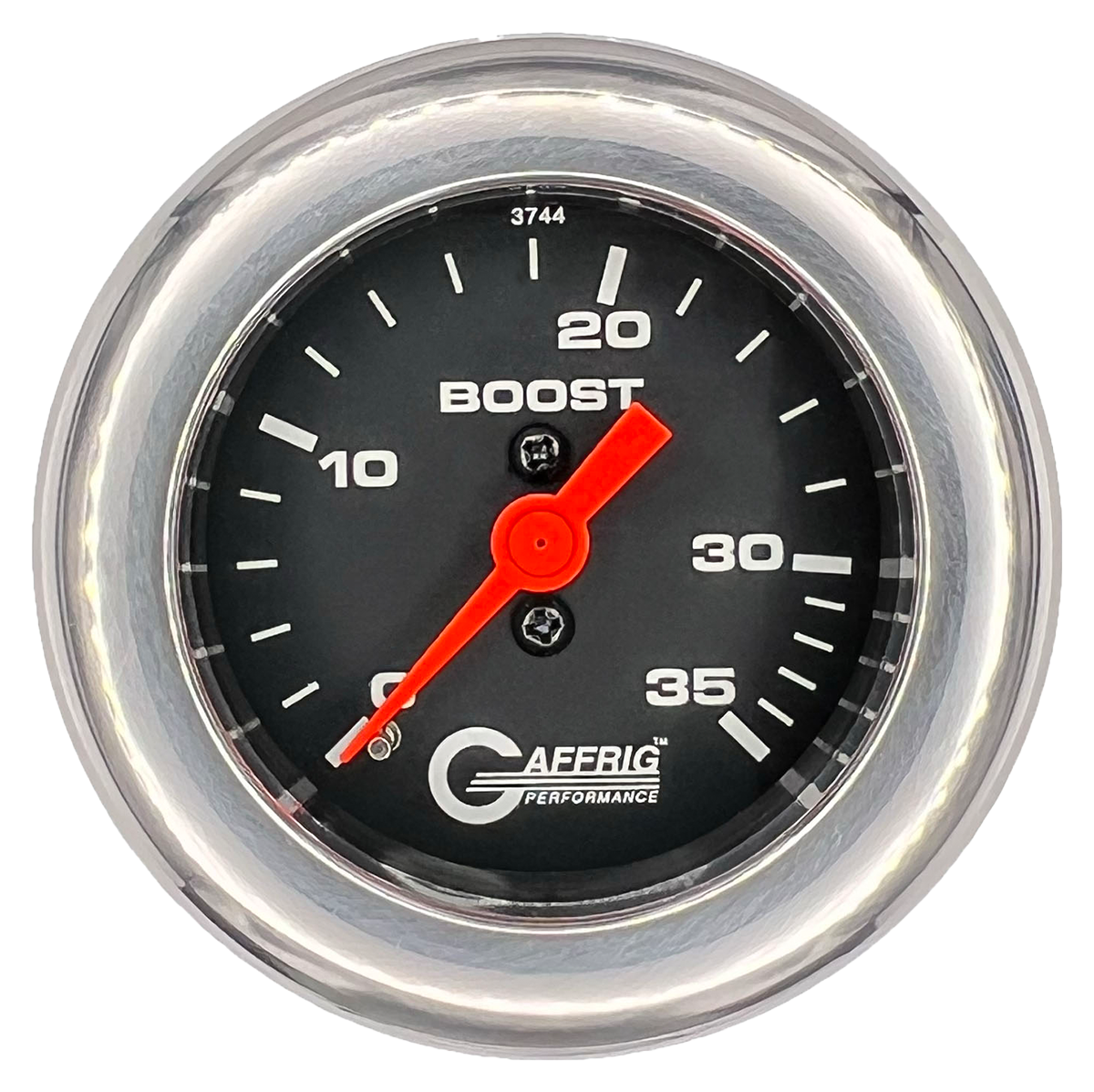 #6002 2 INCH MECHANICAL BOOST 0-35 PSI BLACK Chrome / Step