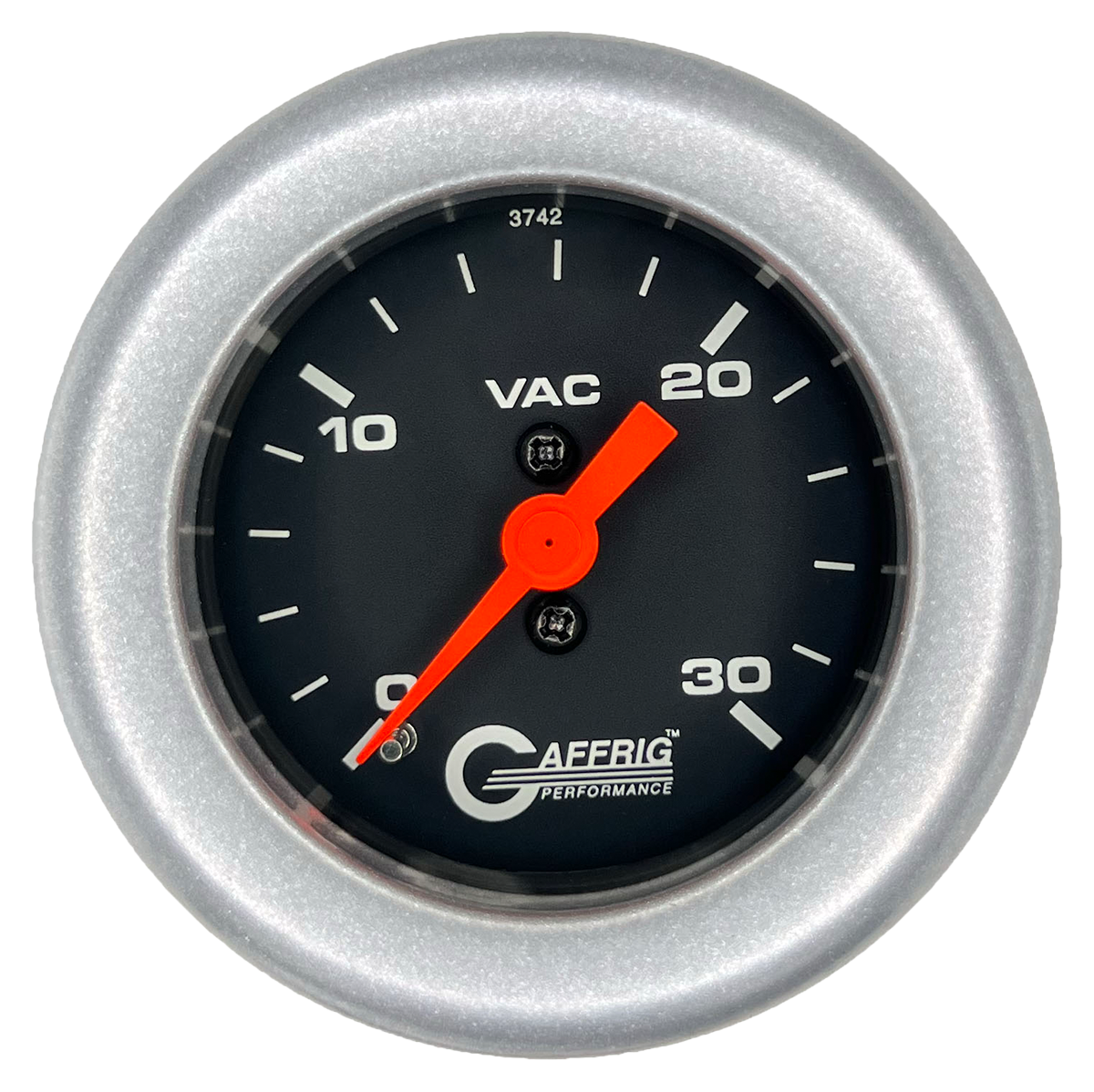 #6016 2 INCH MECHANICAL VACUUM 0-30 BLACK Platinum / Step