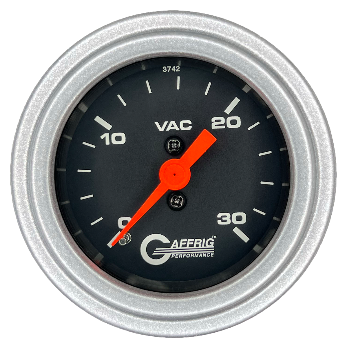 #6016 2 INCH MECHANICAL VACUUM 0-30 BLACK Platinum / Step