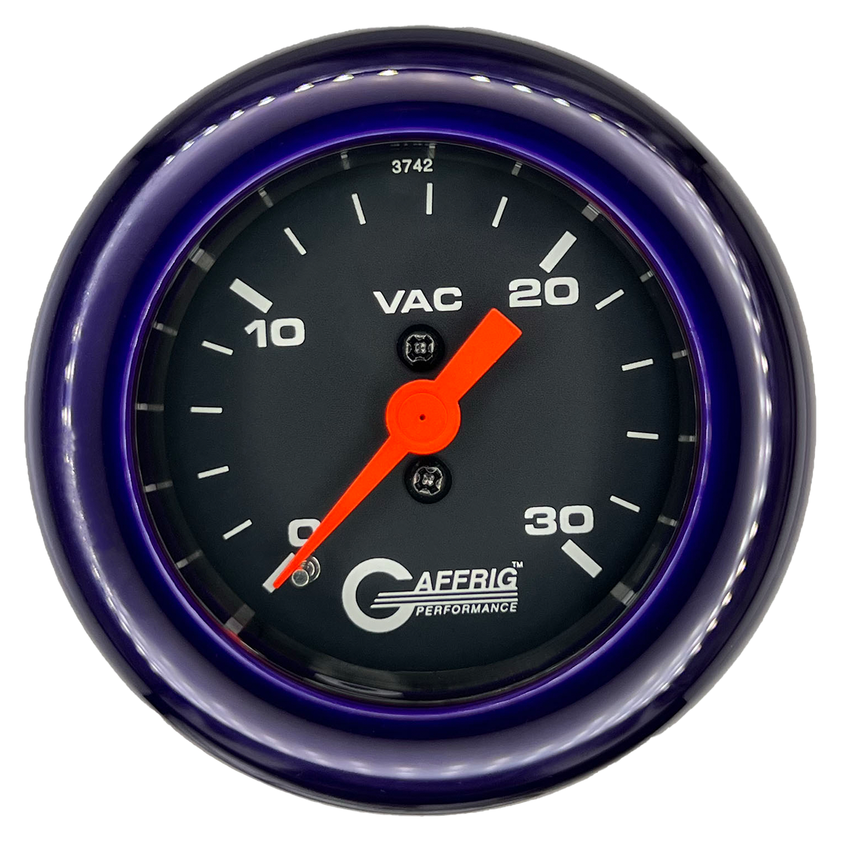 #6016 2 INCH MECHANICAL VACUUM 0-30 BLACK Purple / Step