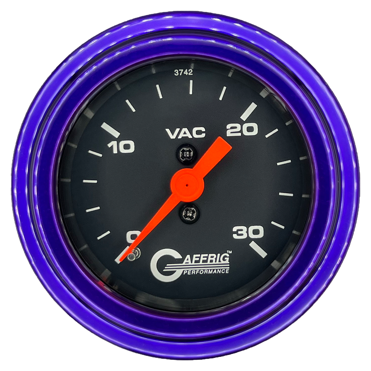 #6016 2 INCH MECHANICAL VACUUM 0-30 BLACK Purple / Step