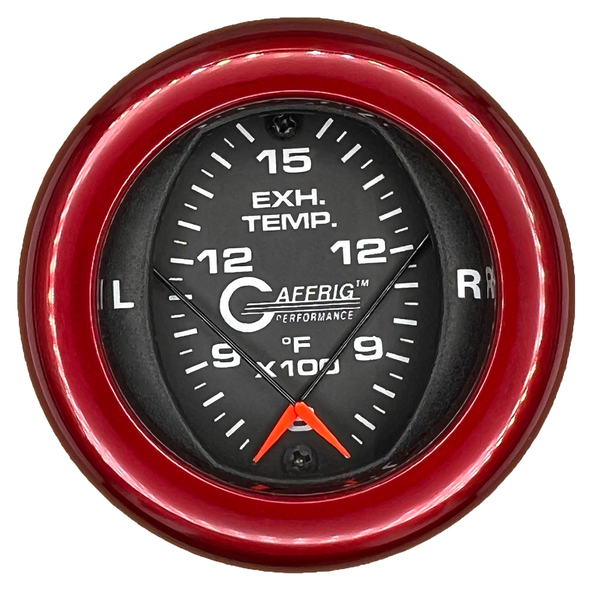 #6024 2 INCH MECHANICAL DUAL PYROMETER 600 - 1600 F BLACK Red / Step